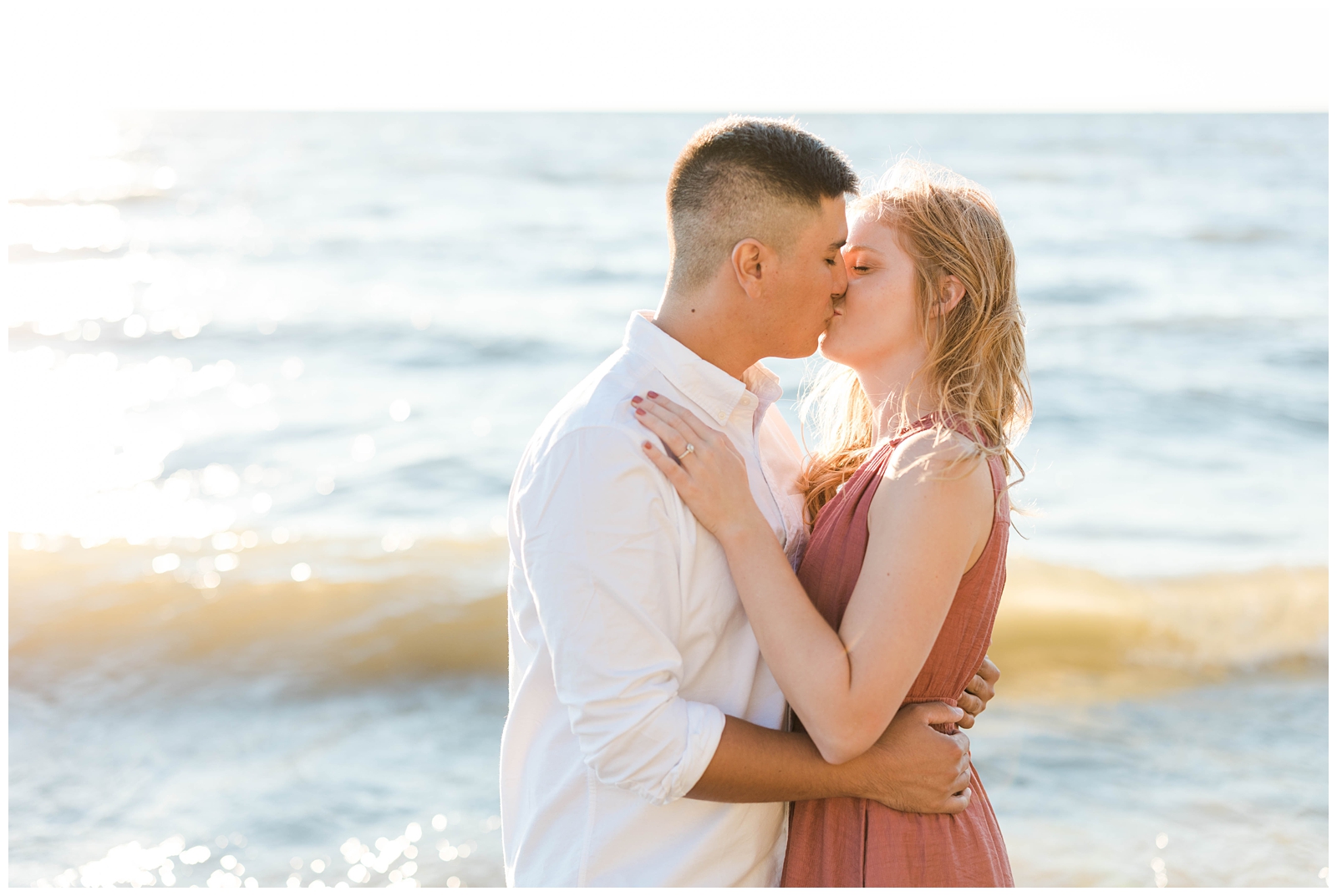 Beach Engagement Session in Holland Michigan