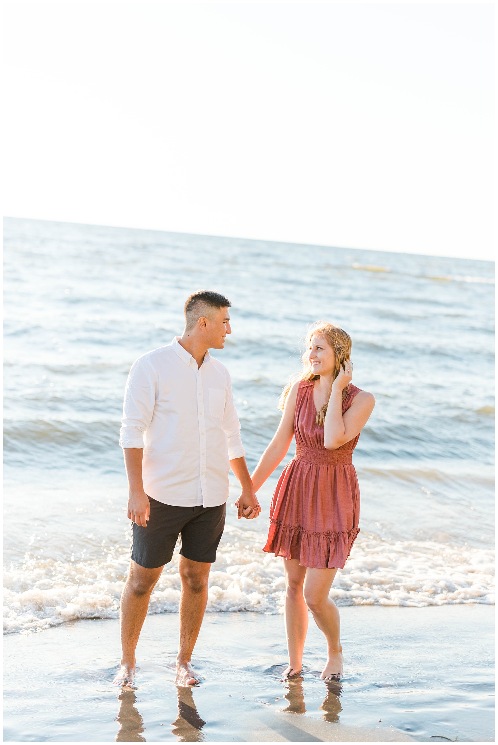 Beach Engagement Session in Holland Michigan