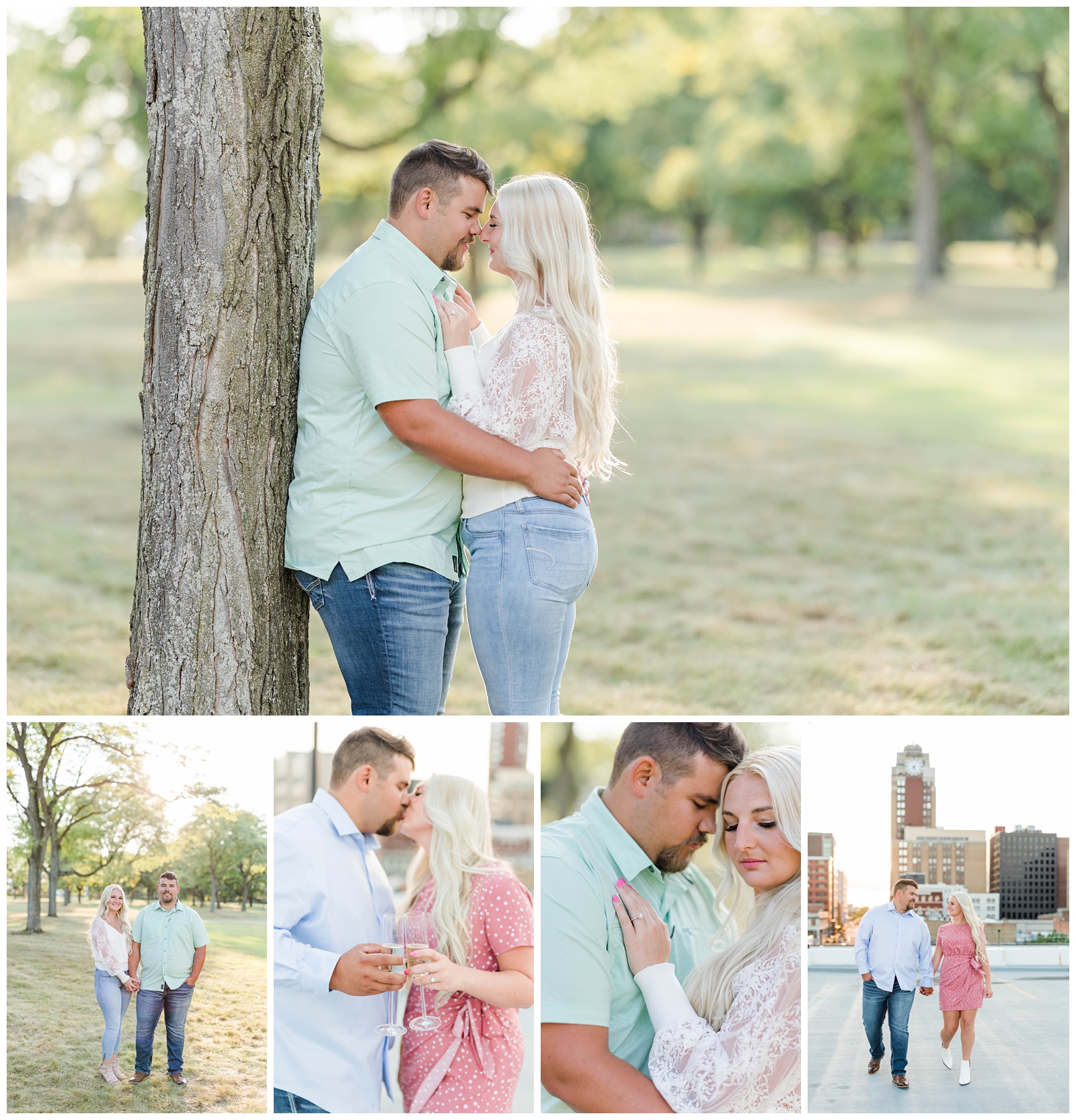 Engagement Session on College Campus