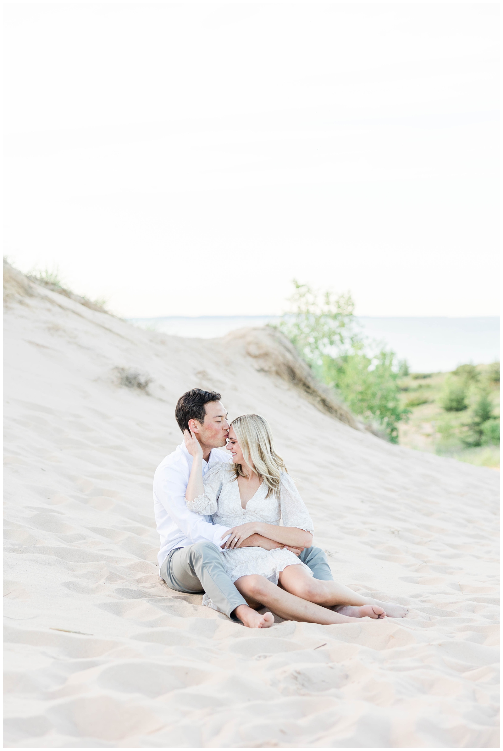 Engagement photos at Sleeping Bear Dunes