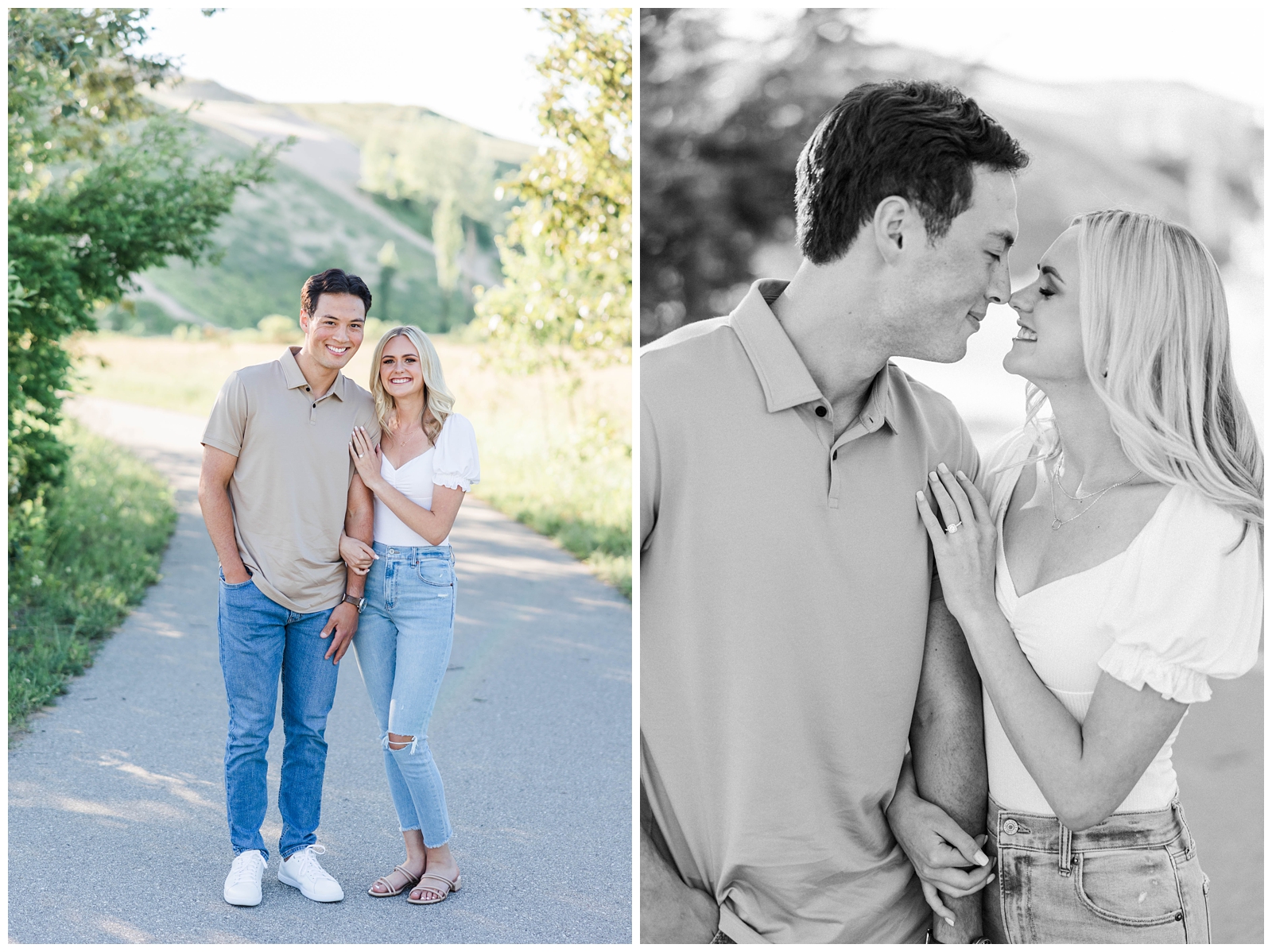 Summer engagement photo outfit inspiration