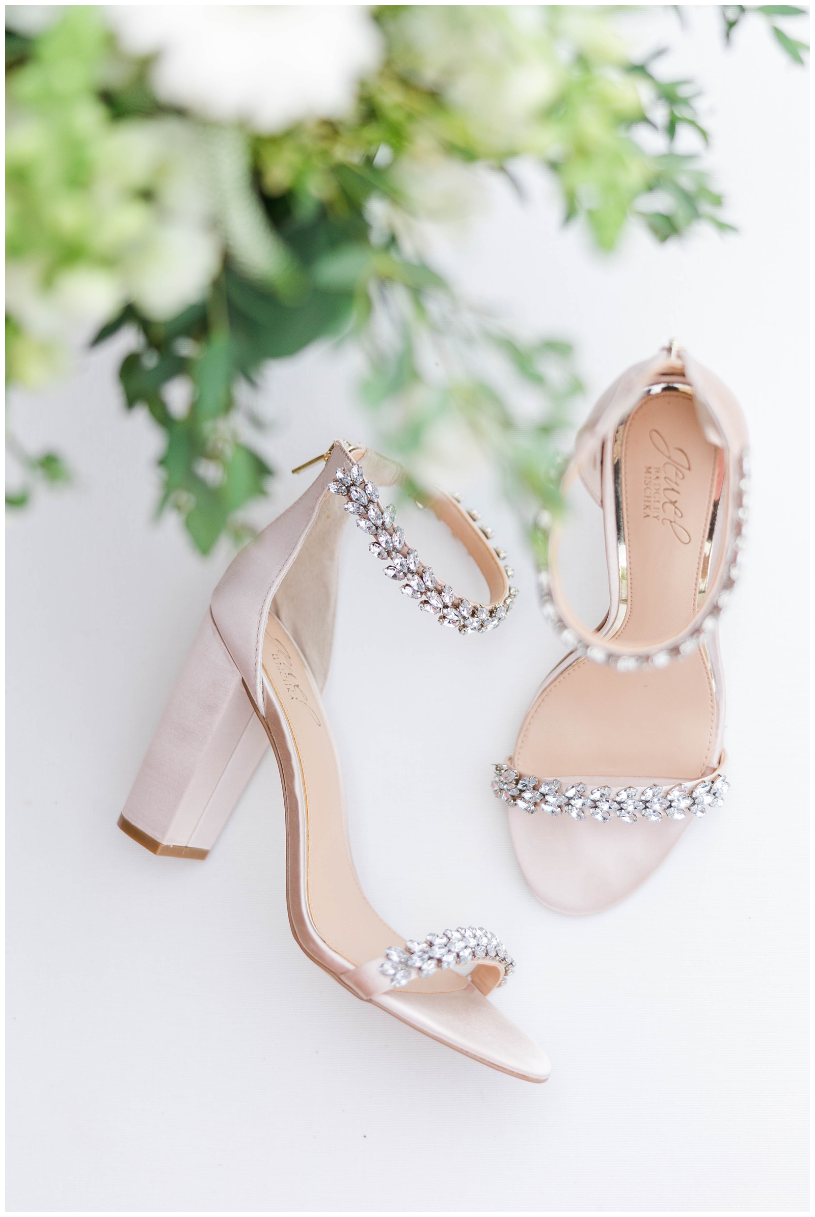 Bride wedding day shoes