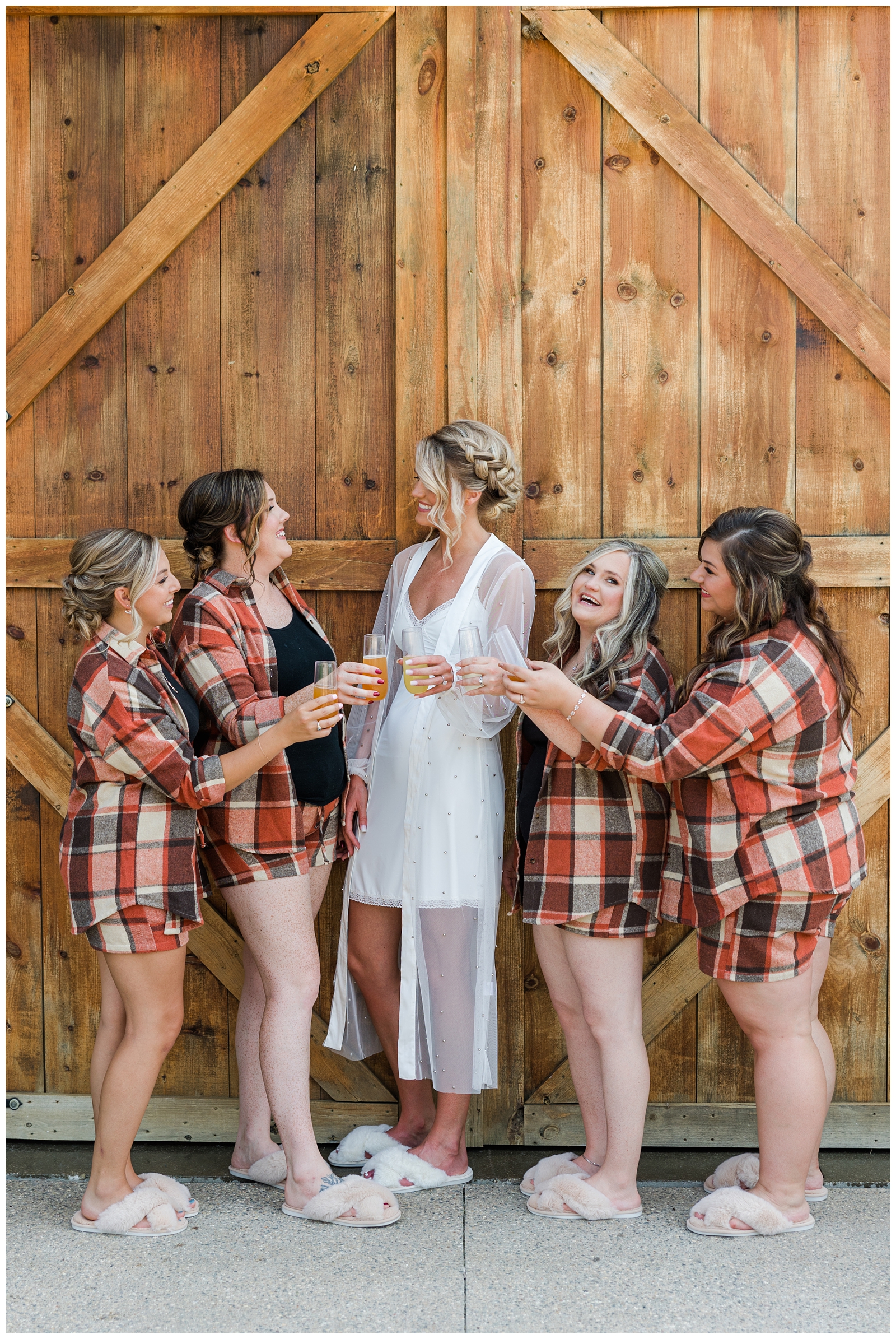 matching pajamas for fall wedding