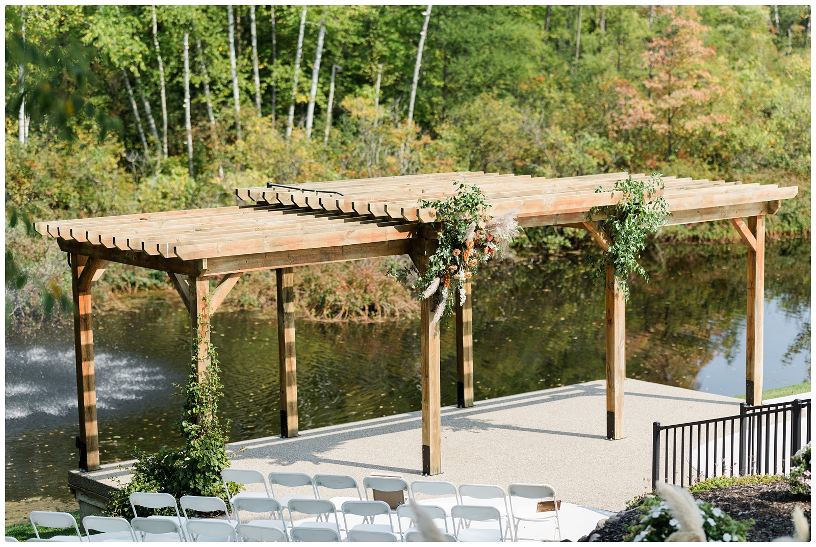 outdoor ceremony at Birchview Outdoor Wedding and Event Center